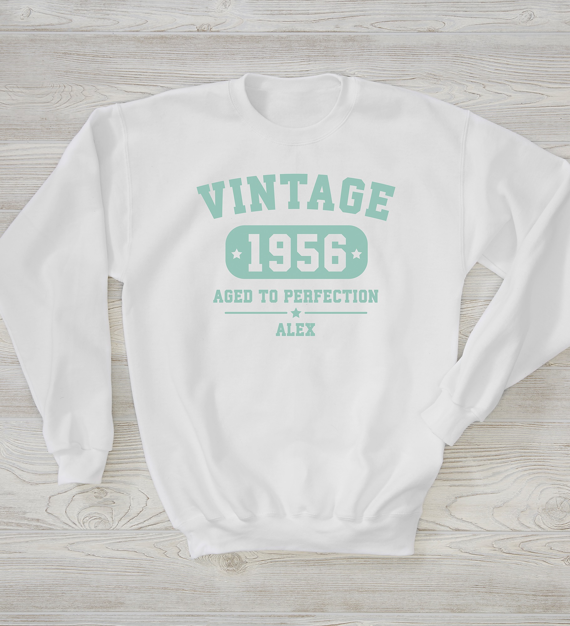 Vintage Birthday Personalized Adult Sweatshirt